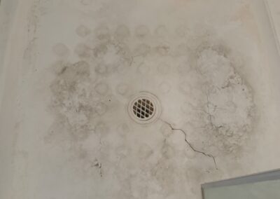 Shower basin before repair, Perth Western Australia